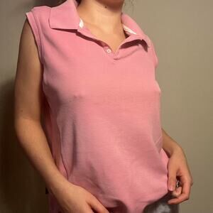 Adidas sleeveless polo shirt